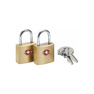 Pack de 2 mini cadenas à clés assortis Go Travel Mini Glo Travel Sentry TSA