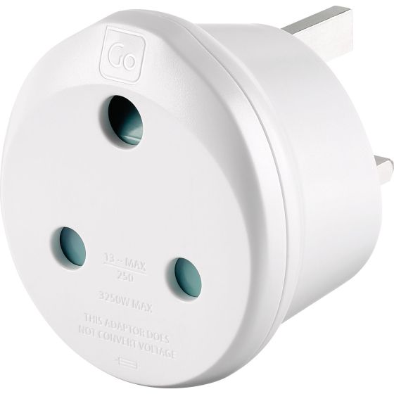 UK to South Africa Travel Adaptor PlugPacks of 1 2 or 4 