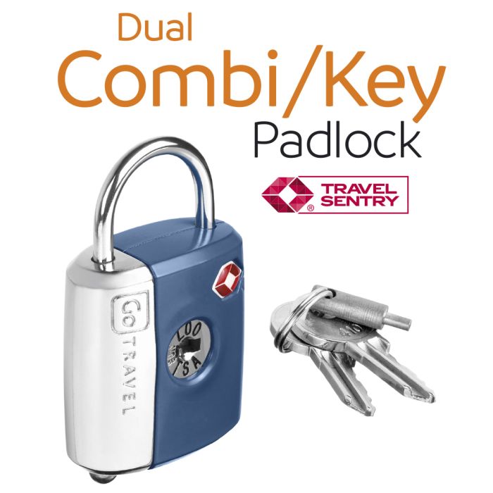 Dual Combi/Key Padlock TSA