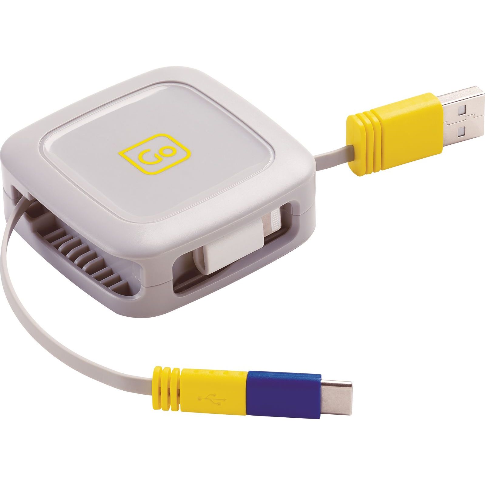 Grab n Go - Câble USB-C vers Apple Lightning 3 mètres - Blanc 1-8430215 