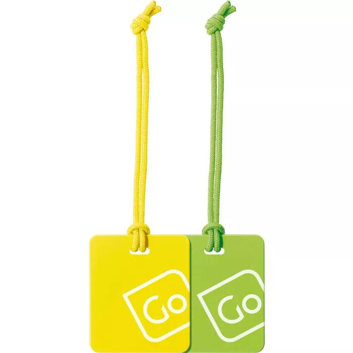 Yellow luggage tags cheap