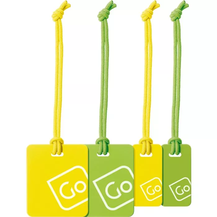 Luggage Tags Family Pack Yellow Green