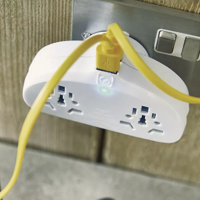 World AUS China Adaptor Duo USB