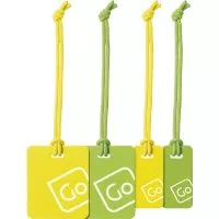Luggage Tags Family Pack Yellow Green